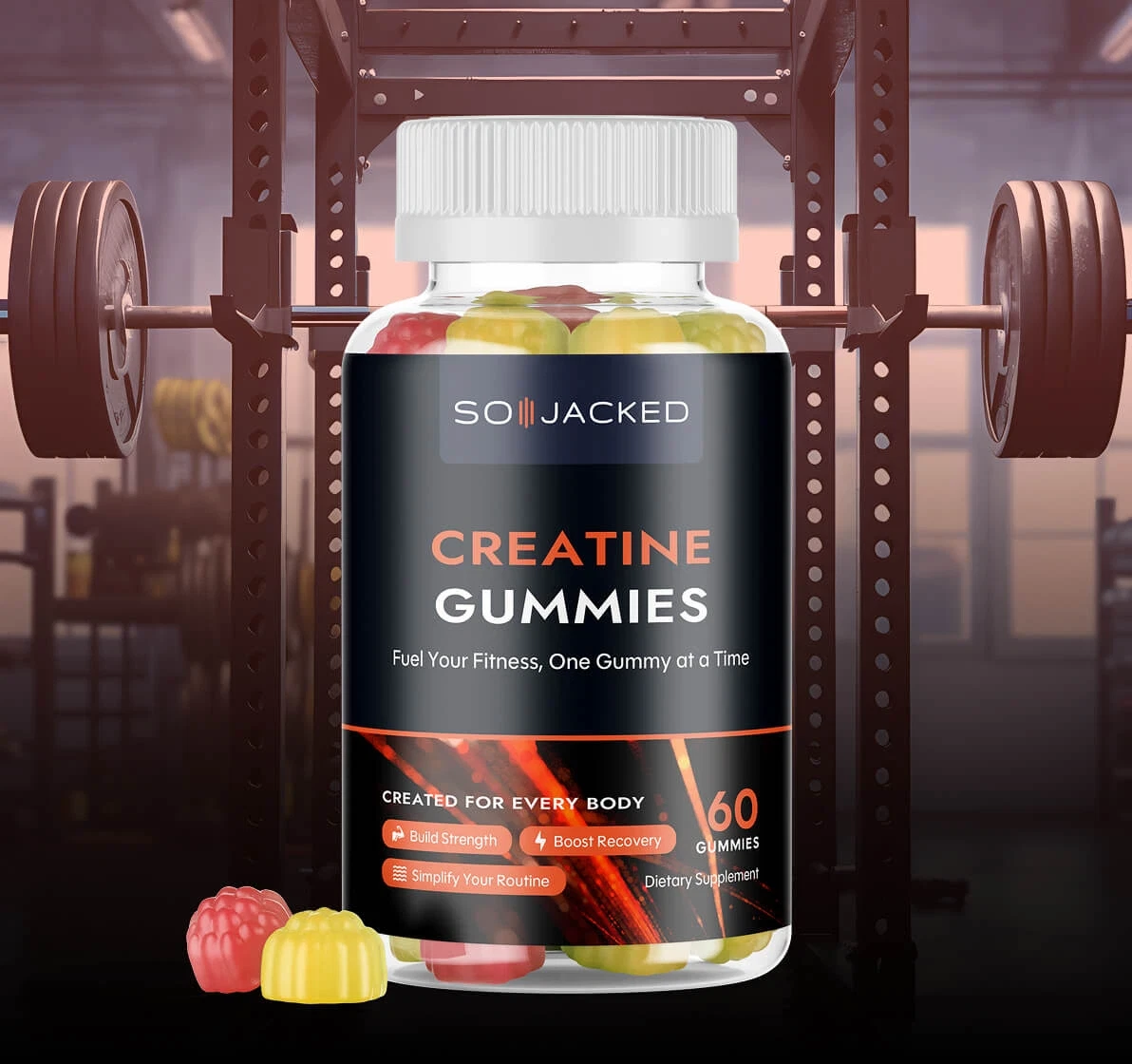 So Jacked honest creatine gummy visual
